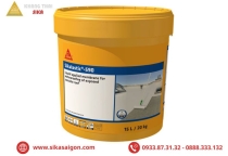 Chống Thấm Sân Thượng Bị Nứt Chân Chim Bằng Sikalastic 590 Hiệu Quả Lâu Dài