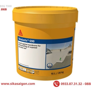 Chống Thấm Sân Thượng Bị Nứt Chân Chim Bằng Sikalastic 590 Hiệu Quả Lâu Dài