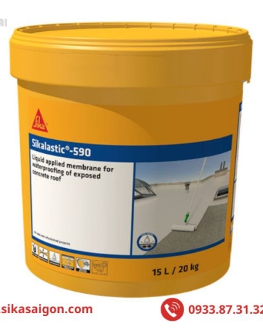 Chống Thấm Sân Thượng Bị Nứt Chân Chim Bằng Sikalastic 590 Hiệu Quả Lâu Dài