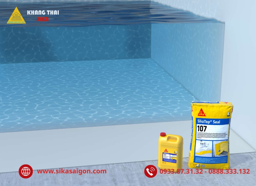 Ưu điểm của vữa chống thấm SikaTop®-107 Seal khi thi công trong nhà vệ sinh