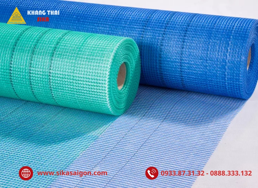 Lưới thủy tinh chống thấm phù hợp với các khu vực thường xuyên tiếp xúc với nước