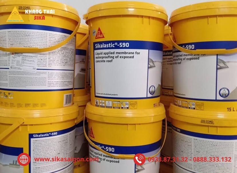 Quy trình chống thấm sân thượng bằng Sikalastic 590