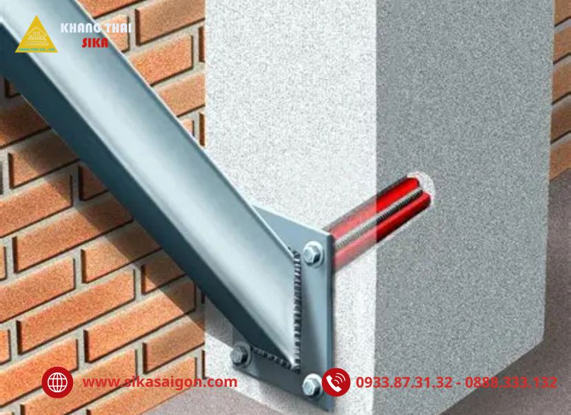 Sika AnchorFix®-3001 phù hợp với cấy thép trong bê tông